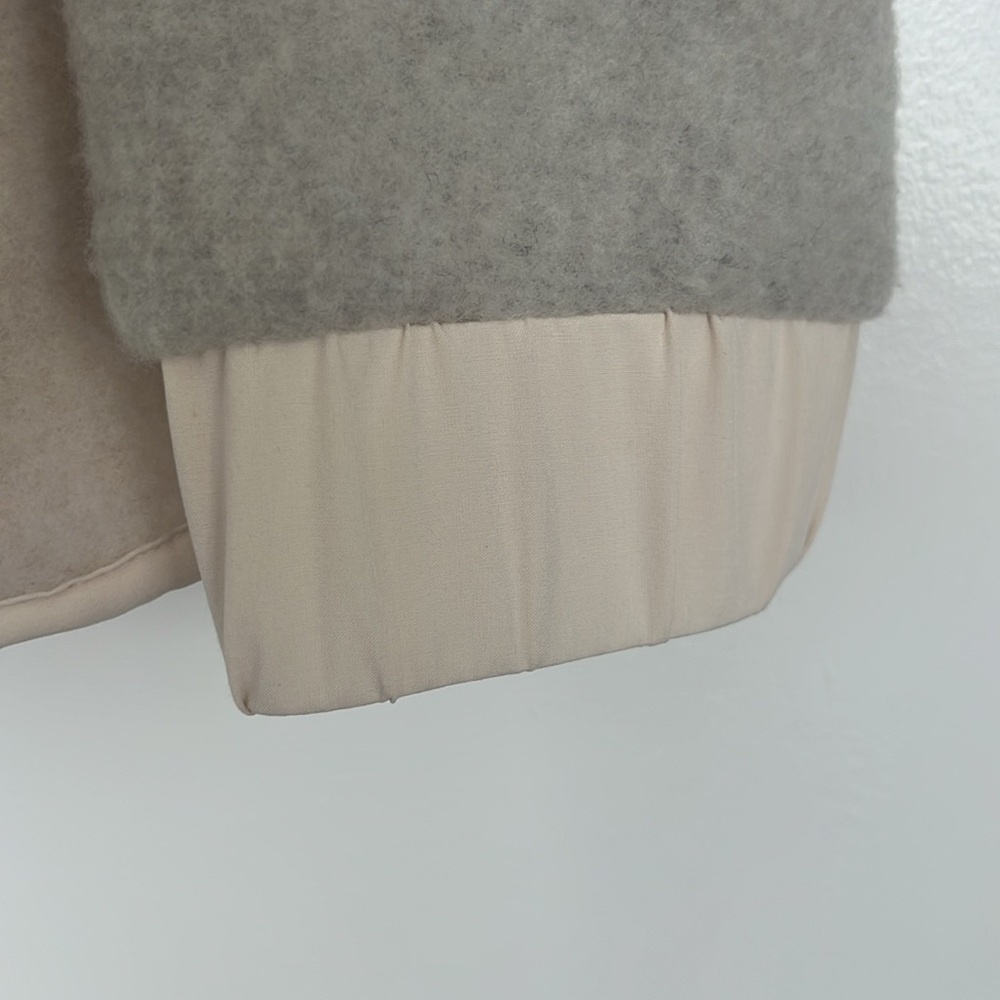 Smartwool Women's Gray and Cream Jacket Wool Fleece Jacket - Picture 6 of 9